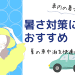 暑い日の車中泊